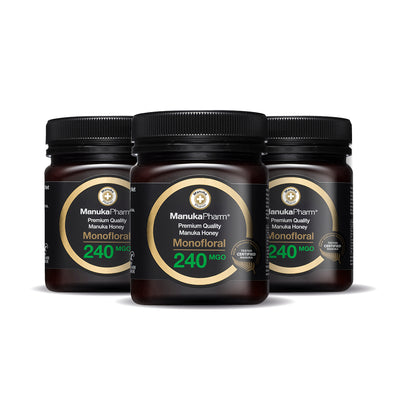 Trio Pack - 240 MGO Manuka Honey 250g