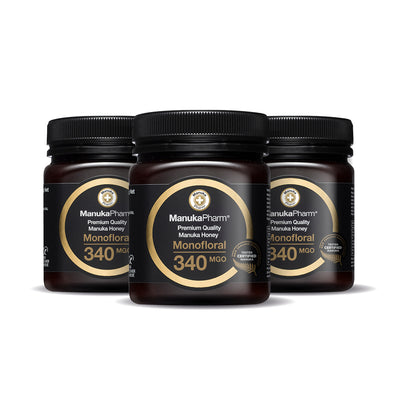 Trio Pack - 340 MGO Manuka Honey 250g