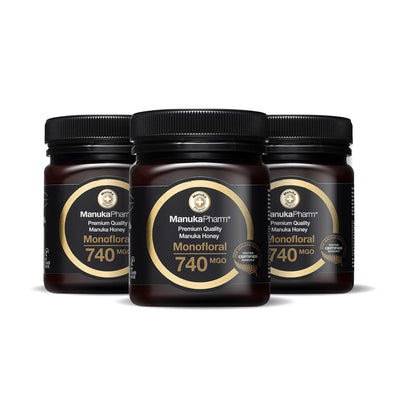 Trio Pack - 740 MGO Manuka Honey 250g